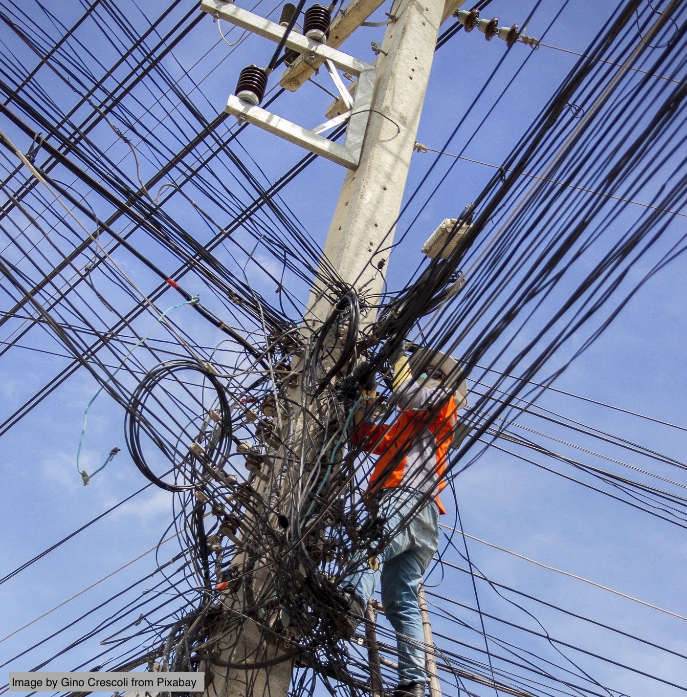 Electrical cable mess